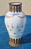 Jolie paire de vases anciens en porcelaine de Sèvres  Cerclage en bronze