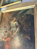 Tableau ancien – Scène religieuse : Ange et enfant Huile sur toile