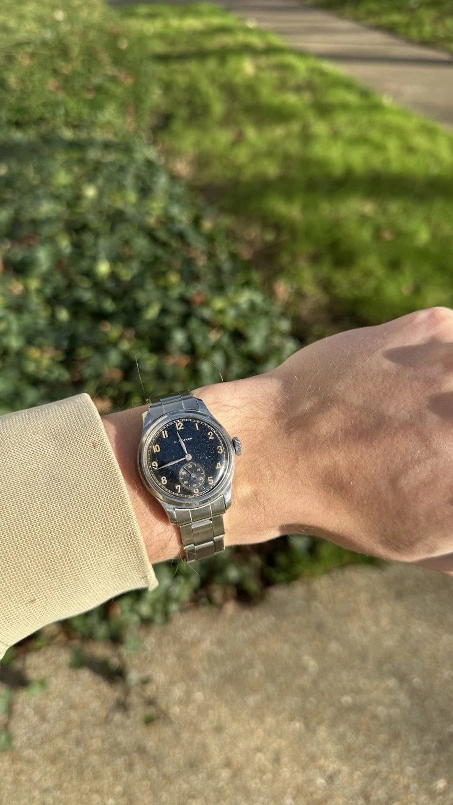 Montre militaire longines « tre-tacche » - gilt dial wwii (1940’s - 1950’s)