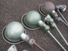 Lot x3 ancienne lampe jielde atelier usine industriel