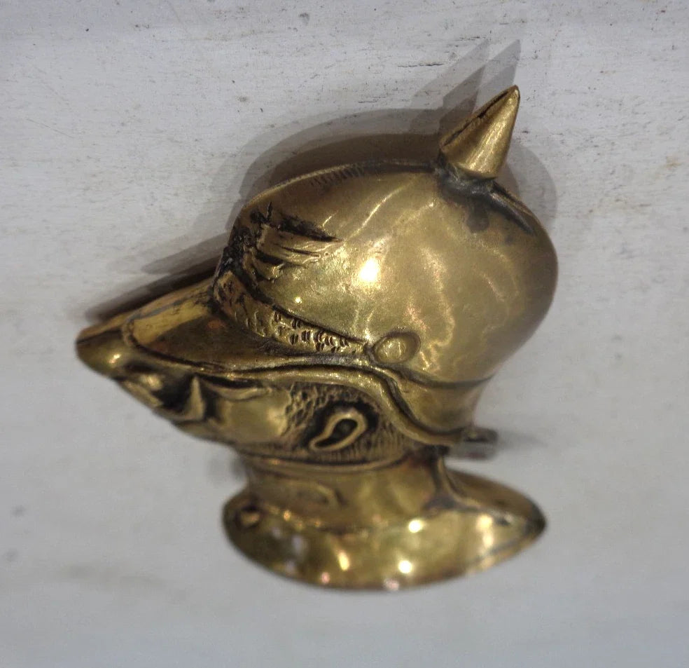 Briquet artisanat de tranchée représentant le kaiser en caricature