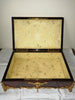 Coffret de table placage écailles style Louis XV Signé Rischmann Pau