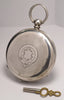 MONTRE GOUSSET ARGENT 3 AIGUILLES 12H ET 24H VINTAGE 1890 POCKET WATCH