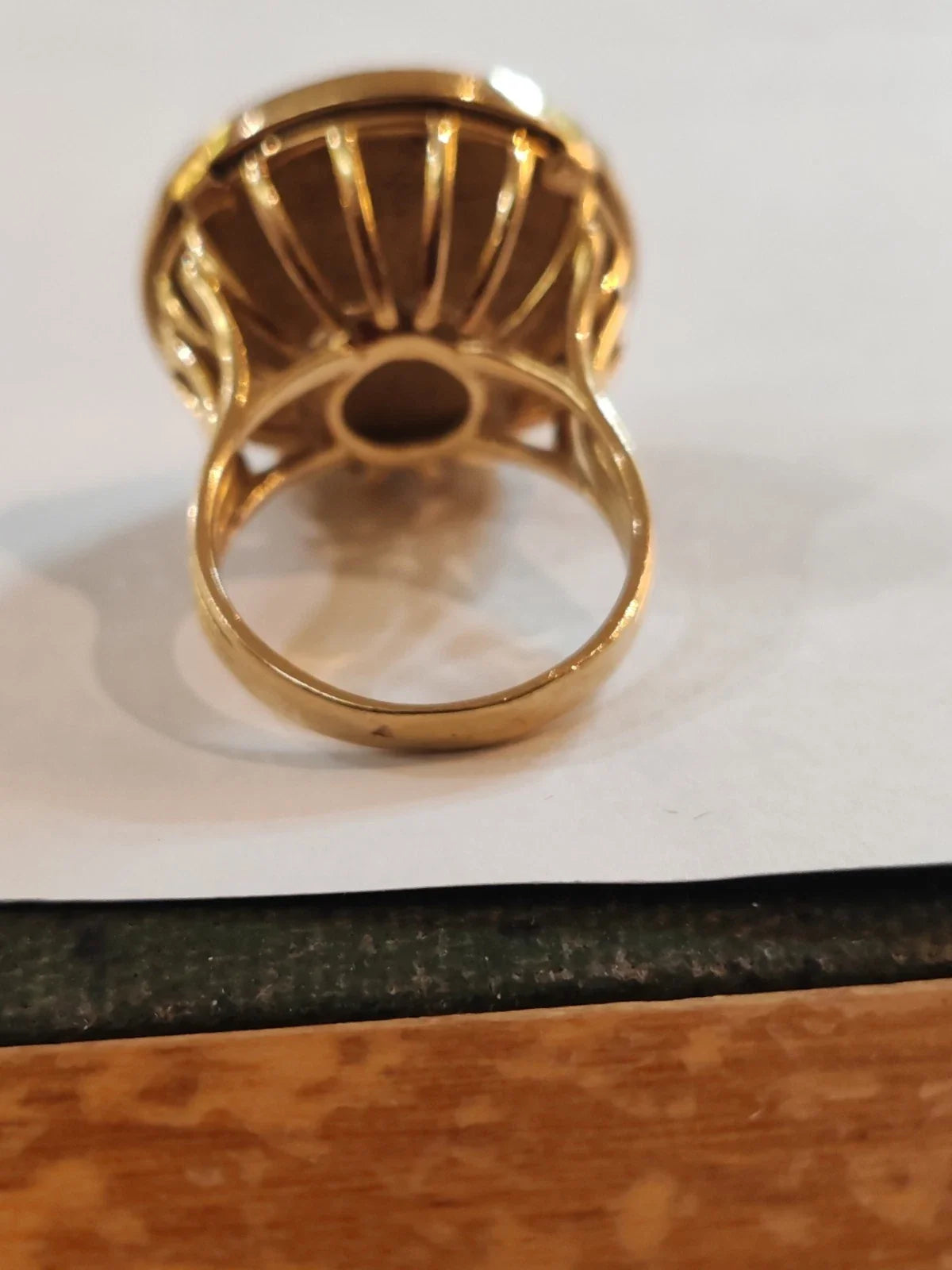 Bague ancienne en or jaune 18 carats avec un Napoléon
