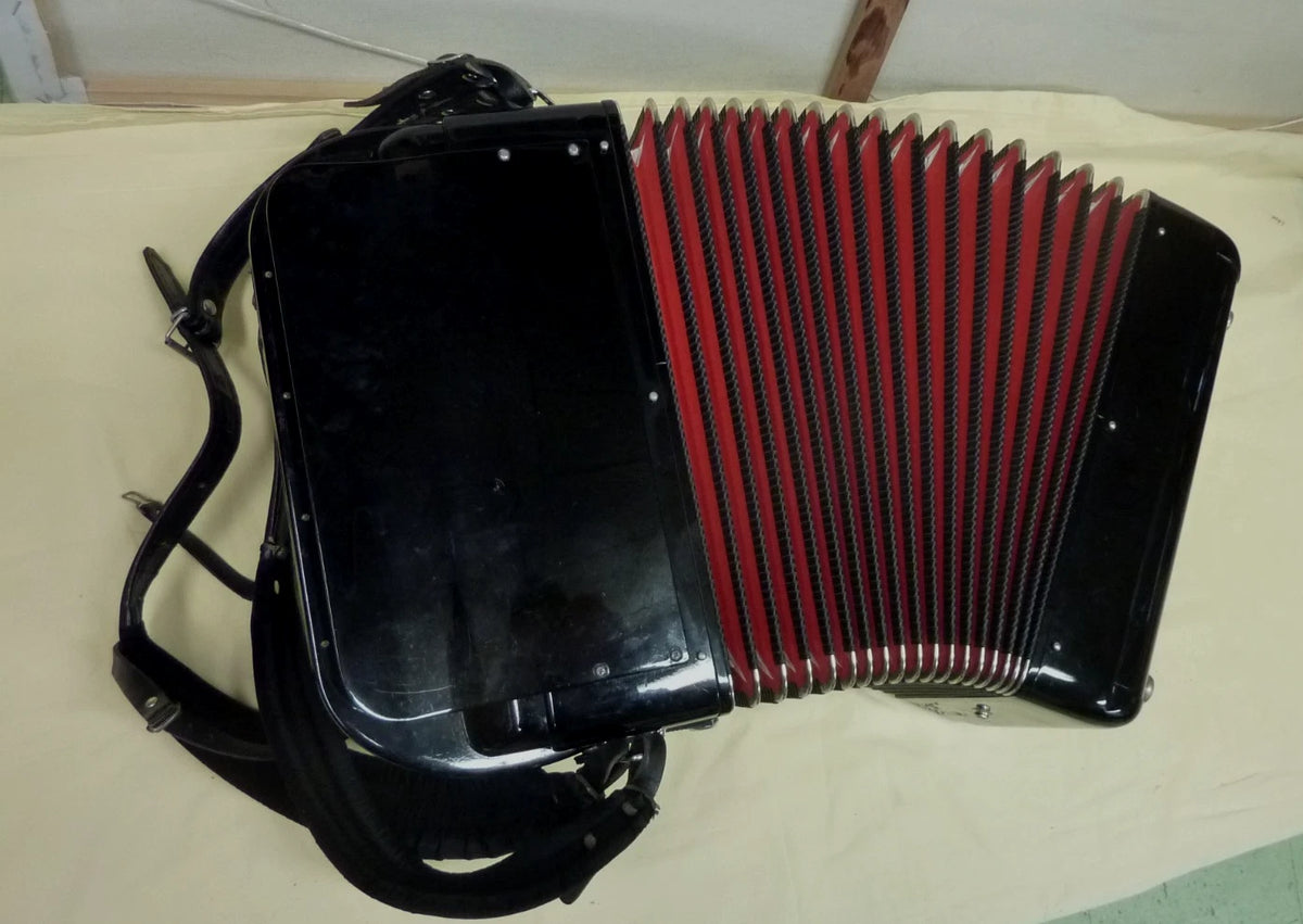 Rare et magnifique ancien accordéon diatonique FISART