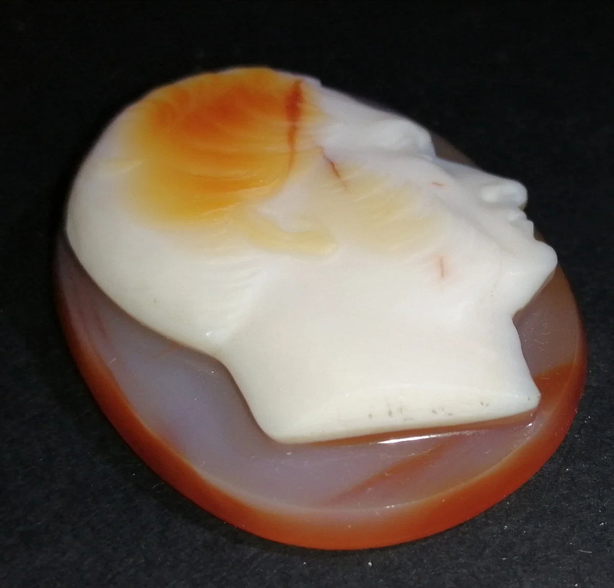 Camée sur agate par louis merley xix ème siècle
