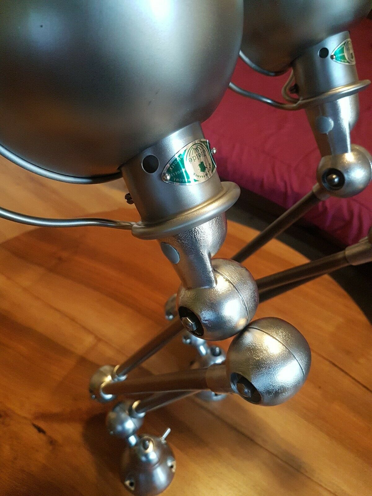 Lot 2 lampes jielde 3 bras industriel