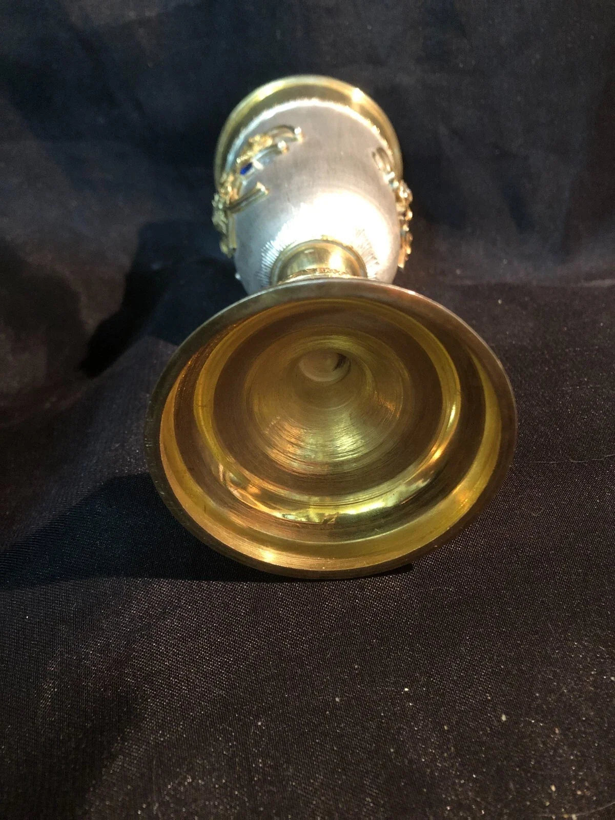 ciboire verre calice vermeil pierre precieuse