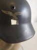 casque allemand M35 lutfwaffe double insignes WW2
