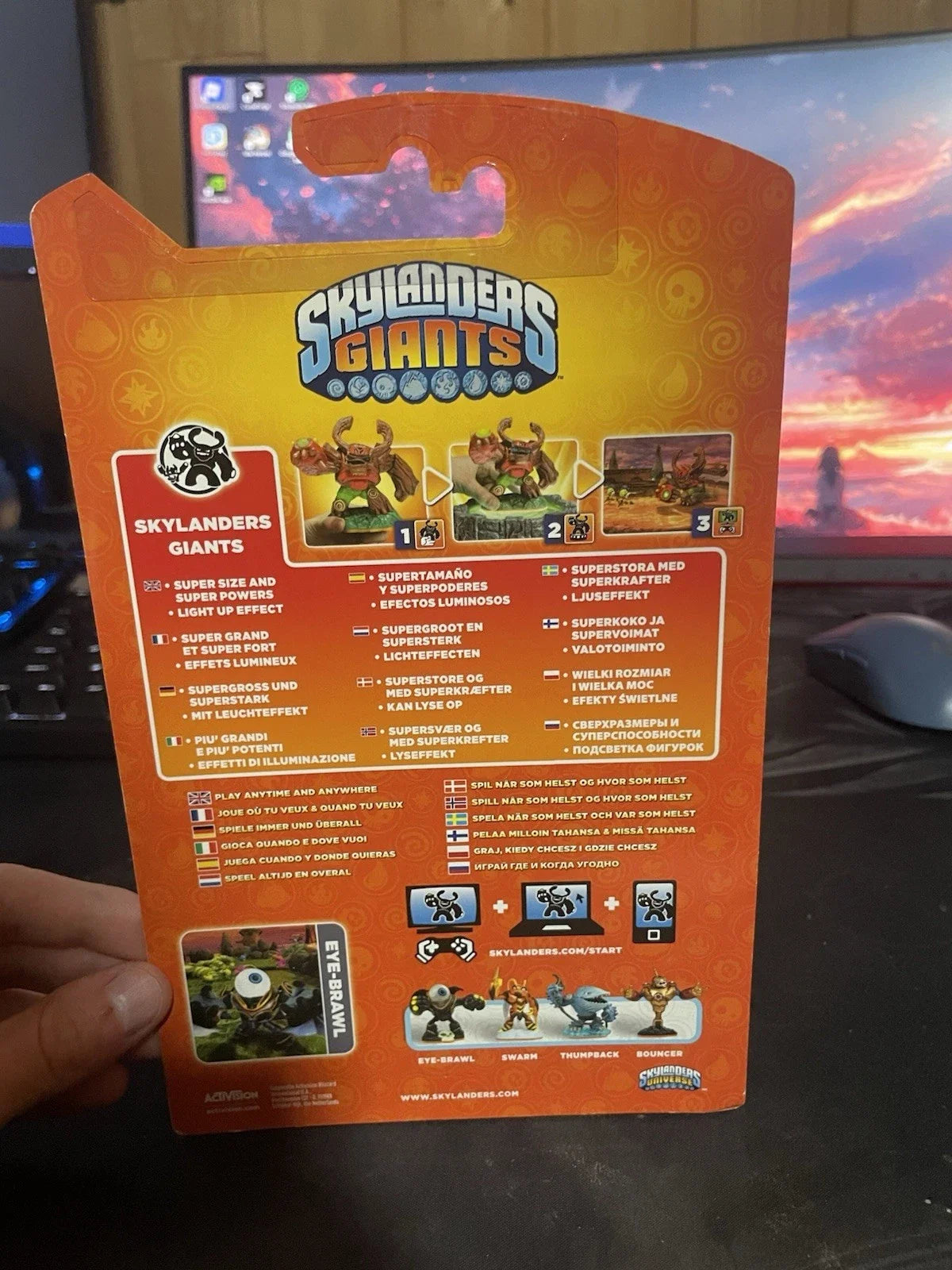 Skylanders Purple Eye Brawl Chase Variente Rare
