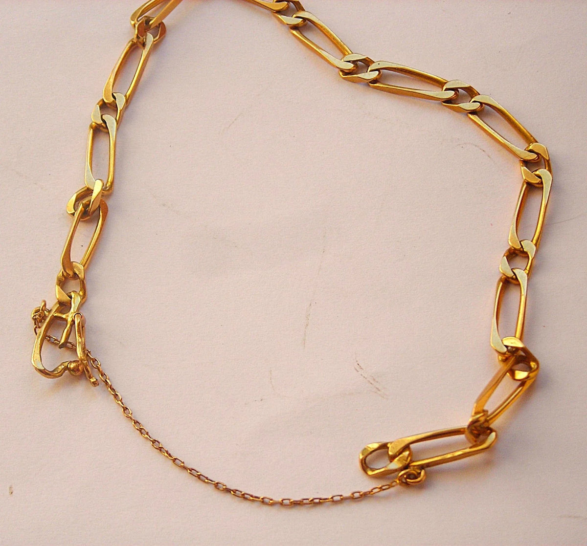 Belle gourmette en or 18 k de 7,65 g