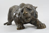 Statuette en bronze tigre rampant