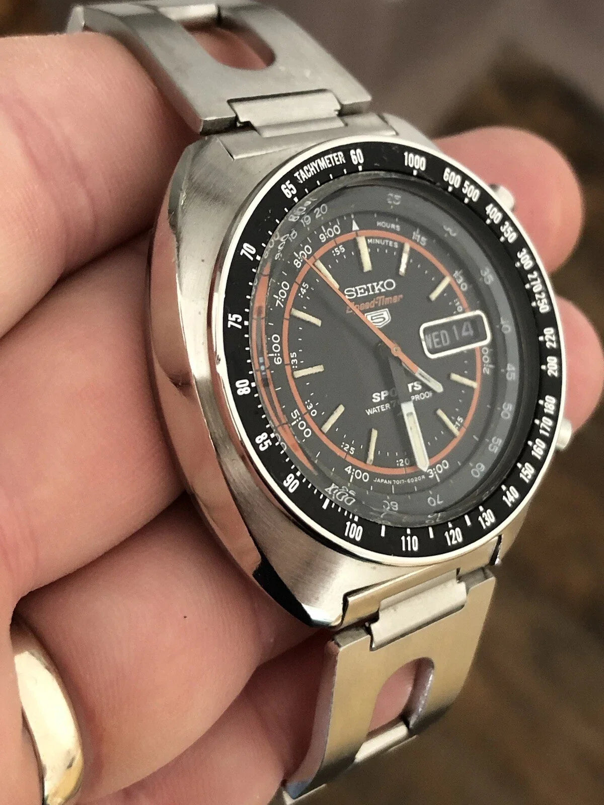 Montre Seiko Speedtimer 5 Sport Chronographe Extraordinaire. Quasiment Neuf.
