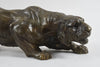 Statuette en bronze tigre rampant
