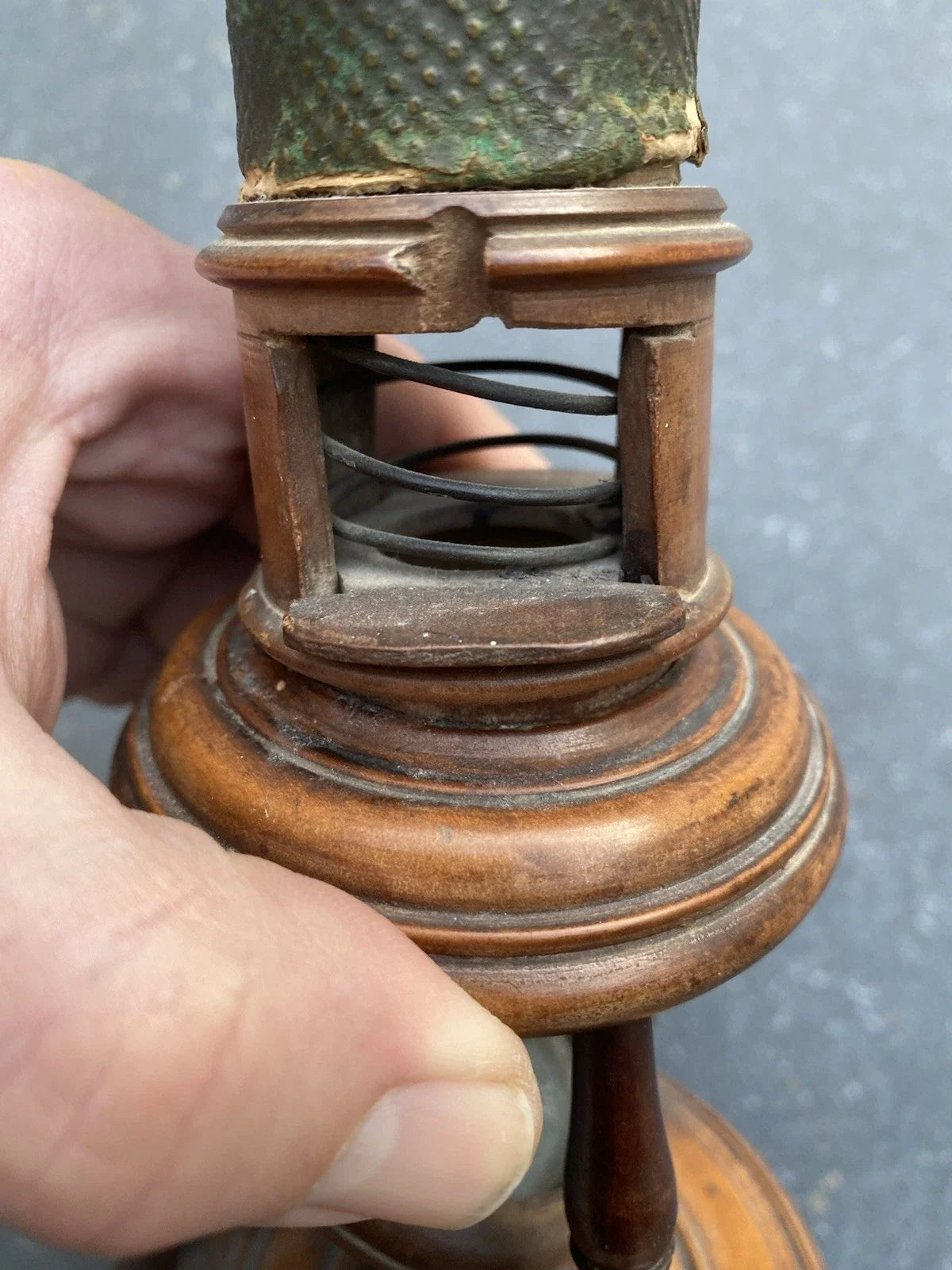 Ancien microscope en bois nuremberg époque xviiieme