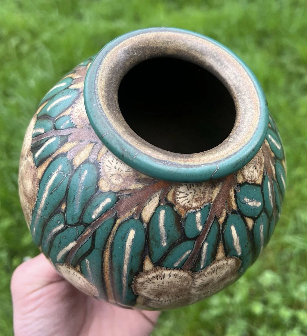 LOUIS LOURIOUX VASE GRES BOGUE CHATAIGNIER