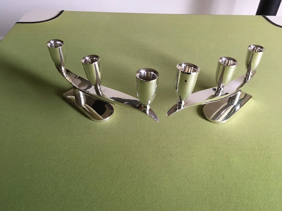 bougeoirs vintage argent massif 925 mexico