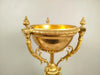 Grand PIED de LAMPE en Athenienne Cassolette Huile Petrole Brule-Parfum XIXe P51