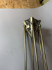 Lustre en bronze nickelé , travail français des années 1930.