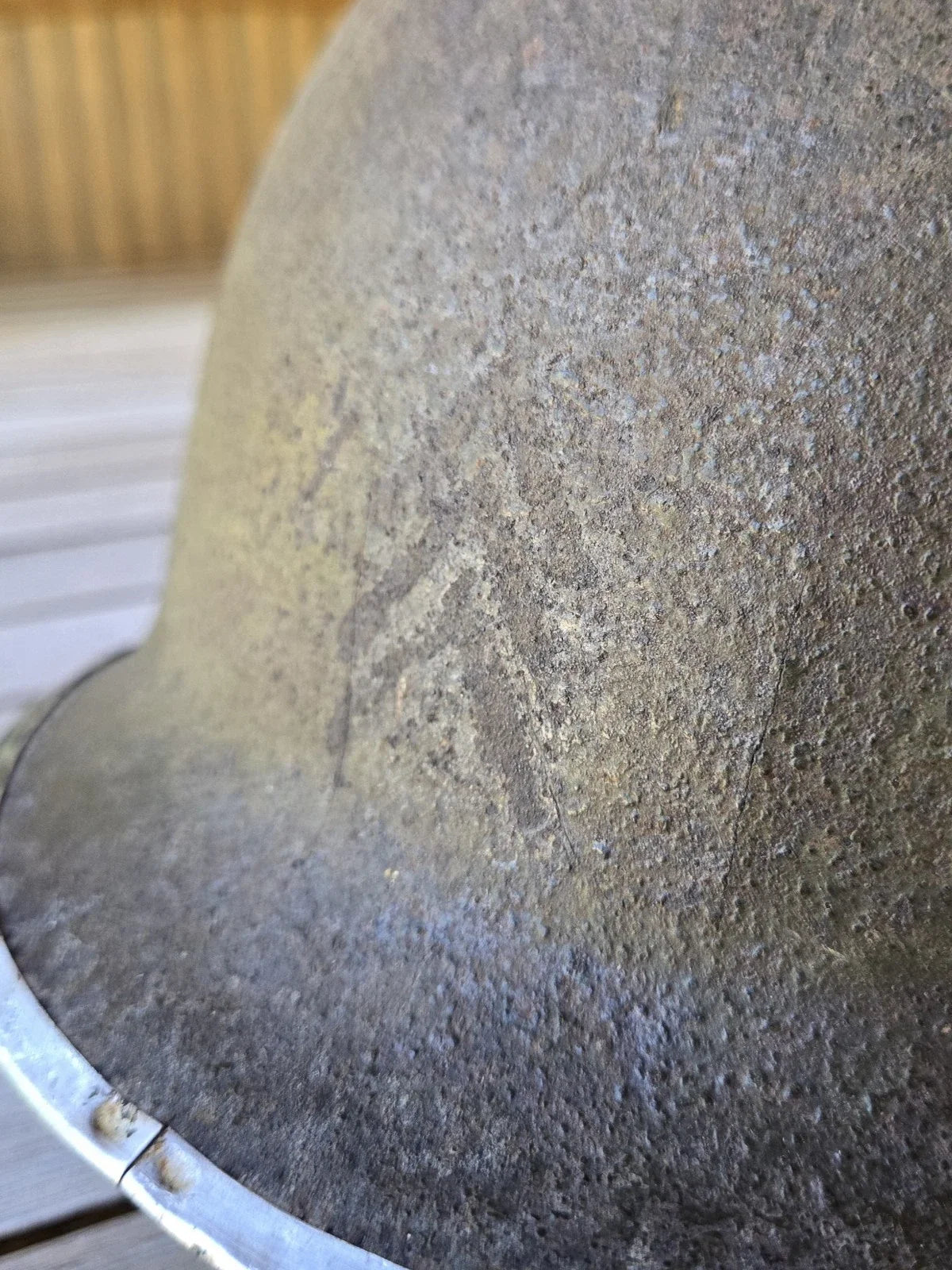 Casque US M1 ww2 de sergent à pattes fixes