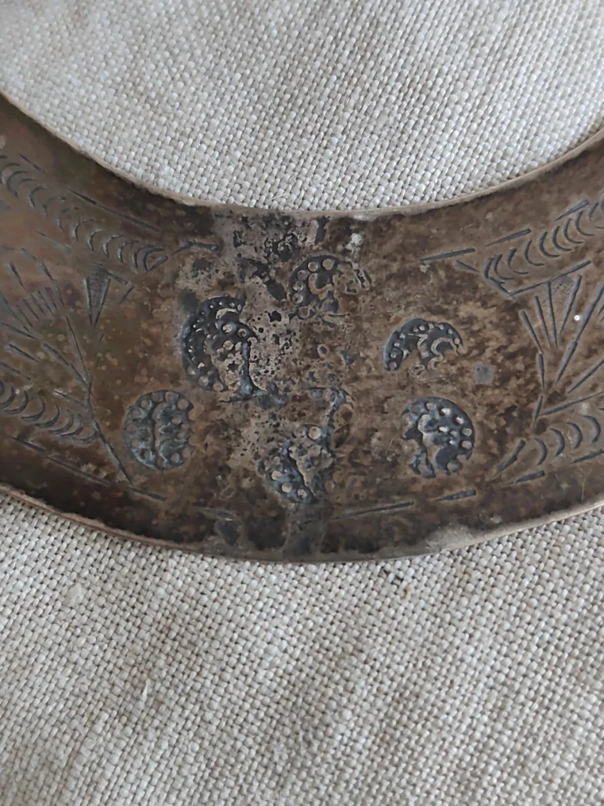Ancienne paire de fibules berbère argent massif poinçons
