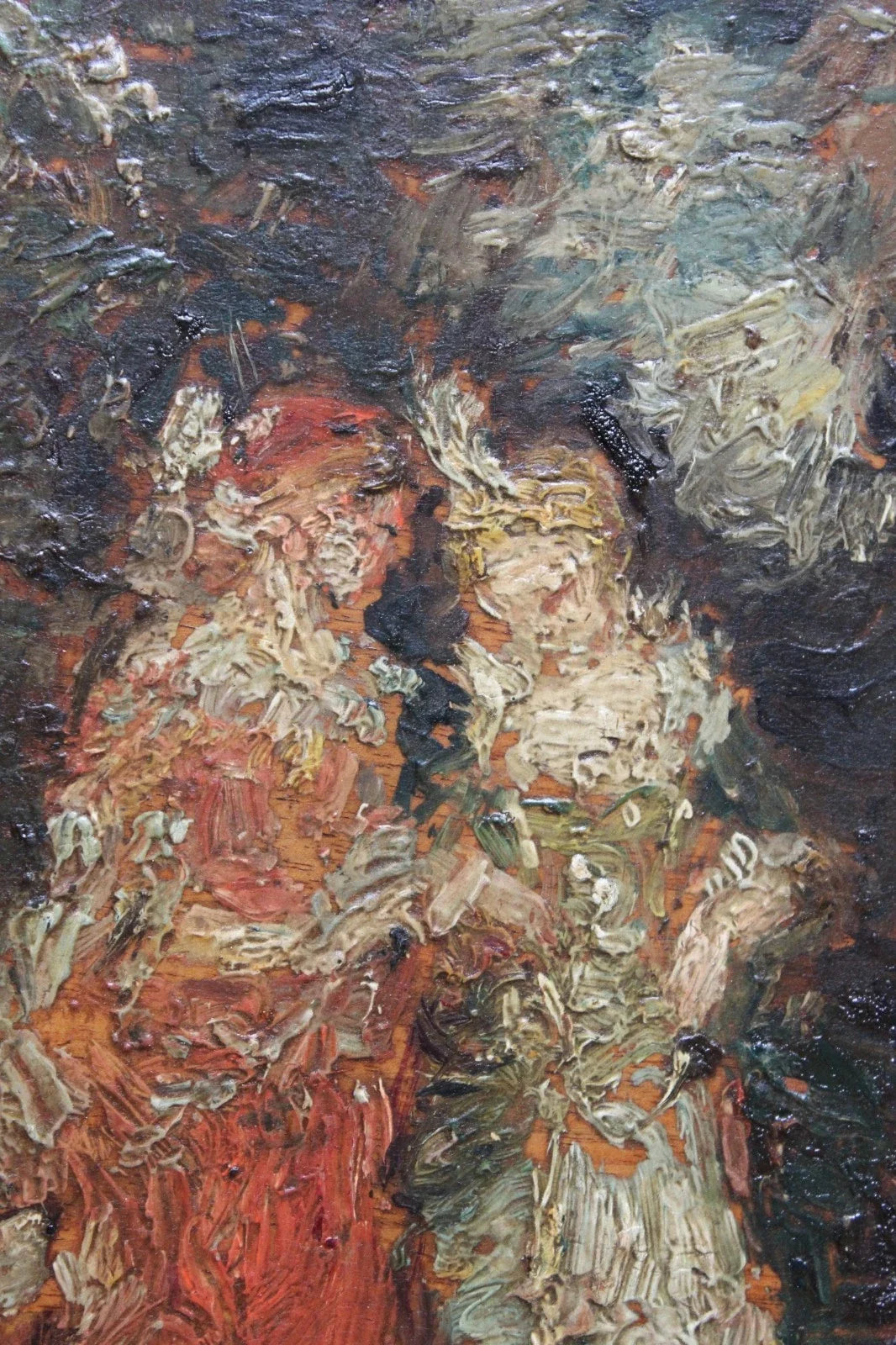 Tableau hsp elégantes avec chien adolphe monticelli (1824-1886) ecole française