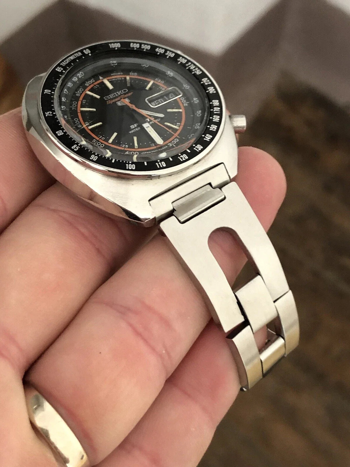 Montre Seiko Speedtimer 5 Sport Chronographe Extraordinaire. Quasiment Neuf.