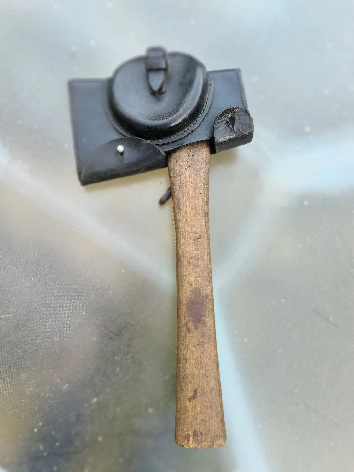 Hache pionnier allemand ww21940 landser hache + étui cuir libération 1944 vosges
