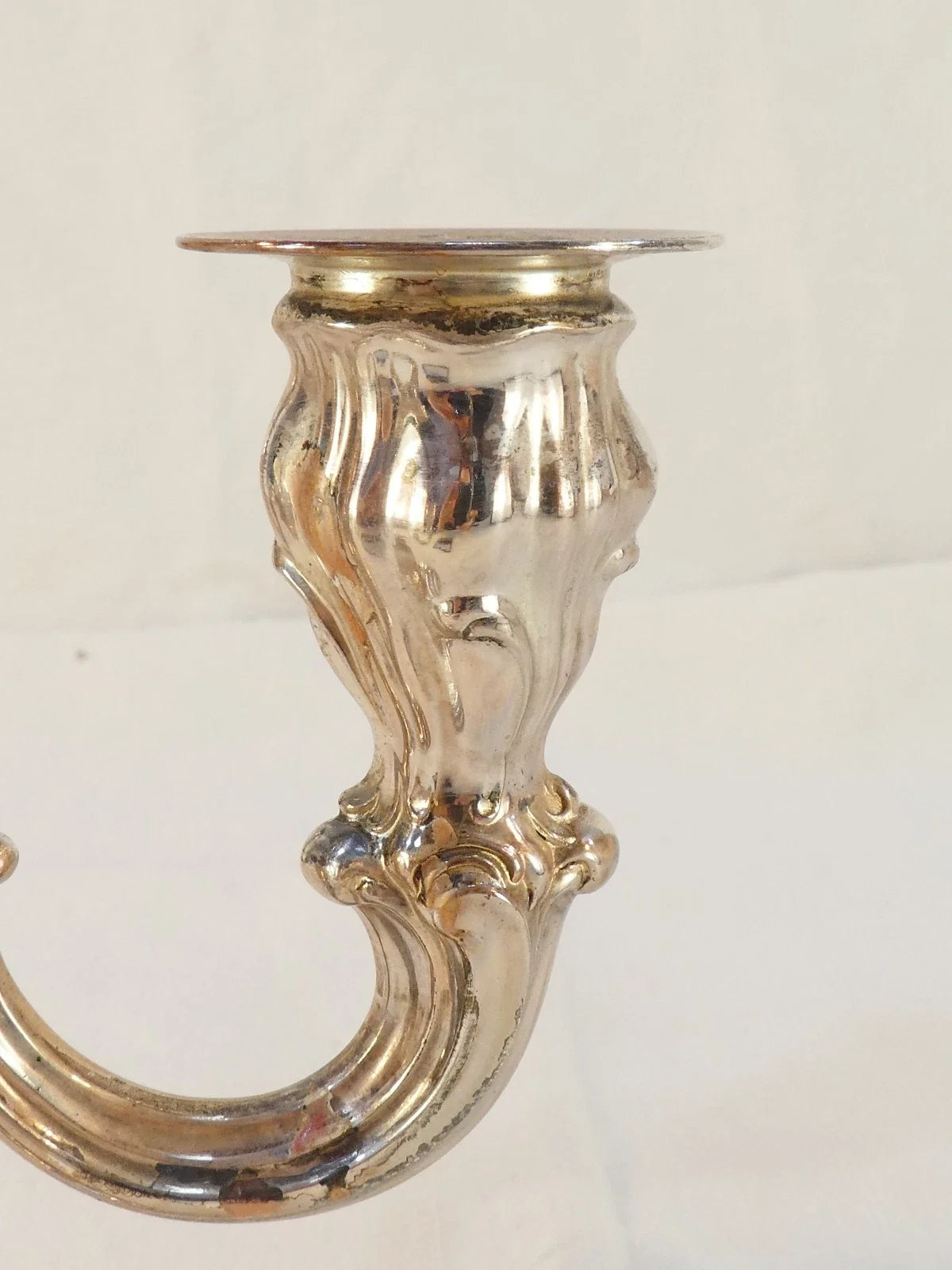 Bougeoir candelabres en argent massif 925 d'epoque 19eme
