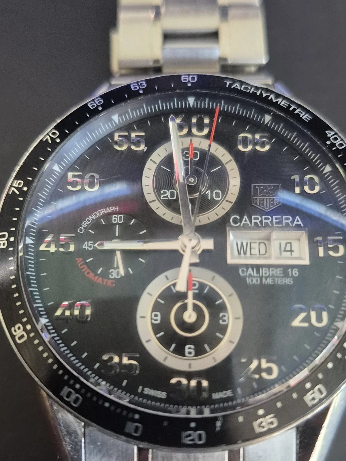 Tag Heuer Carrera Calibre 16 jours date 43 mm automatique CV2A10 - BOÎTE PAPIERS 2012-