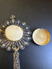 Rarissime monstrance reliquaire de Saint Jean Baptiste en forme d'ostensoir
