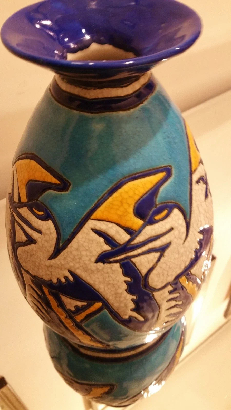 Vase art déco Charles Catteau, Boch, Keramis