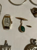 Lots de bijoux anciens en or 18 k et argent massif