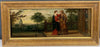 Tableau ancien huile scène religieuse La Vierge en visite chez Anne Début XVIIe
