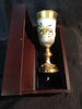 ciboire verre calice vermeil pierre precieuse