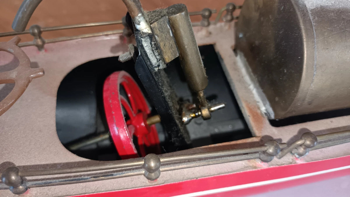 JOUET ANCIEN BATEAU VAPEUR VIVE