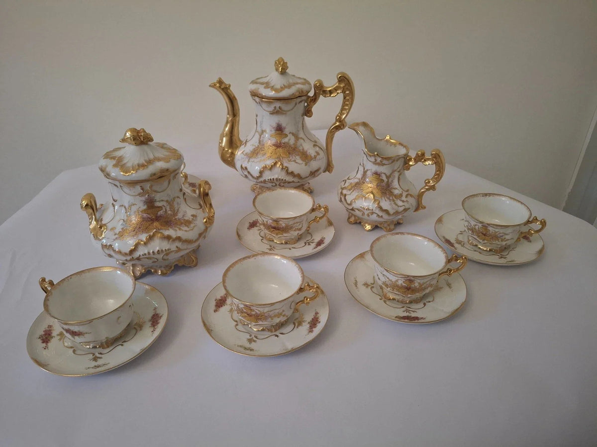 Service à café porcelaine de limoges