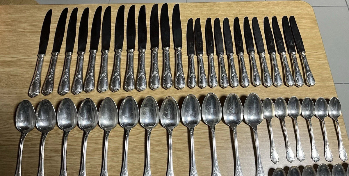Christofle Marly - Service, Ménagère 95 Pièces Métal Argenté