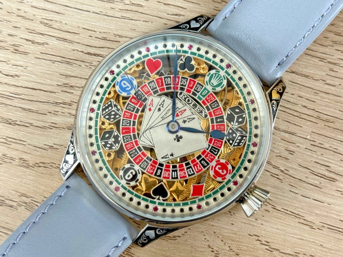 AUTHENTIQUE MOUVEMENT À LEVIER ROLEX ANNÉES 1920 DANS UN ÉTUI NEUF DE QUALITÉ, ENTIÈREMENT RÉVISÉ.