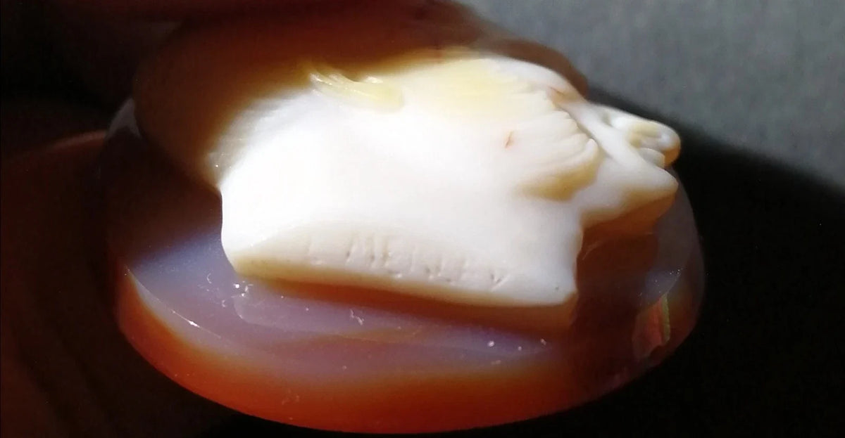 Camée sur agate par louis merley xix ème siècle