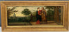 Tableau Ancien Huile Scène Religieuse La Vierge en Visite Chez Anne Début XVIIe