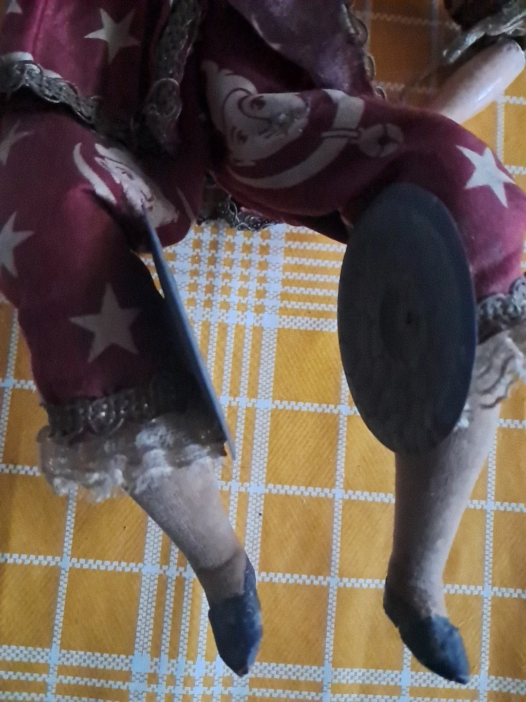 Poupee Automate, Musical. Tete Porcelaine Ancien