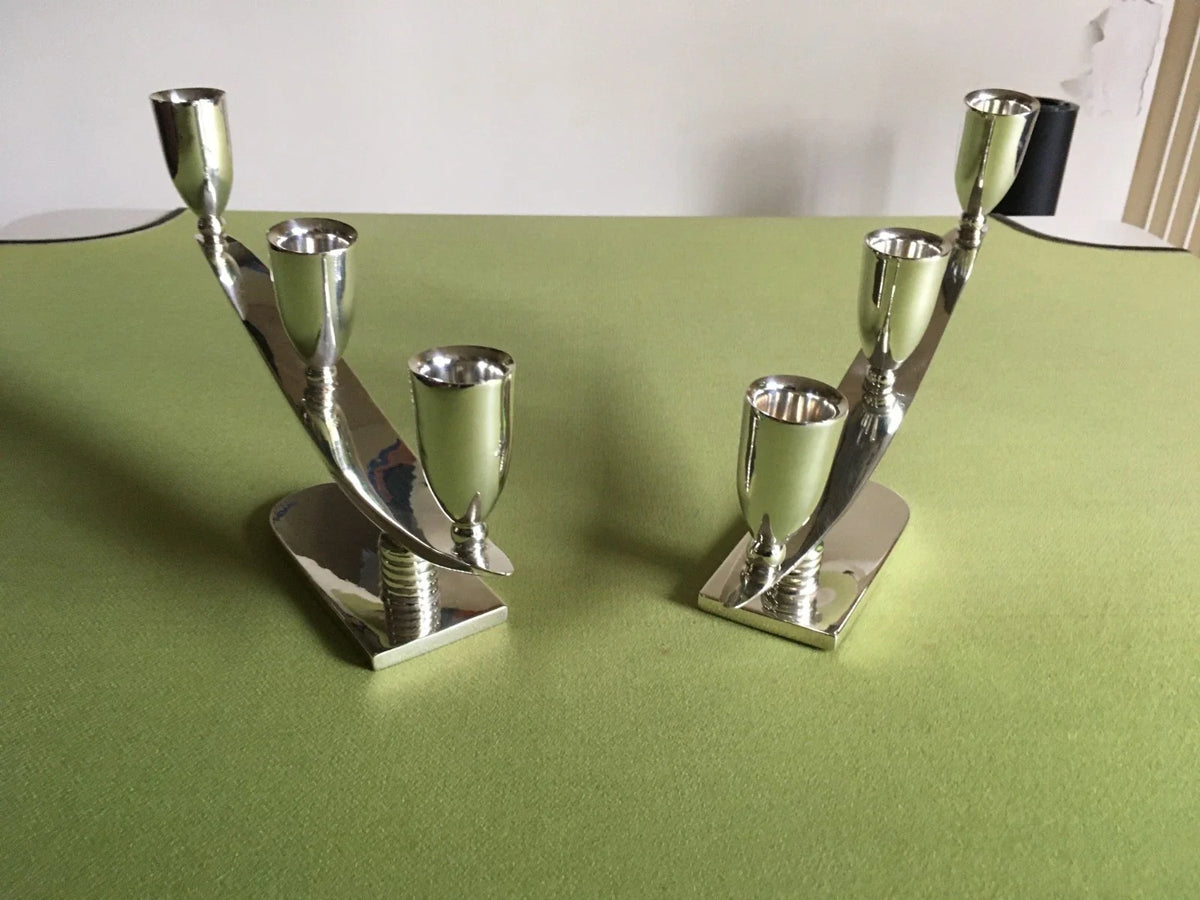bougeoirs vintage argent massif 925 mexico