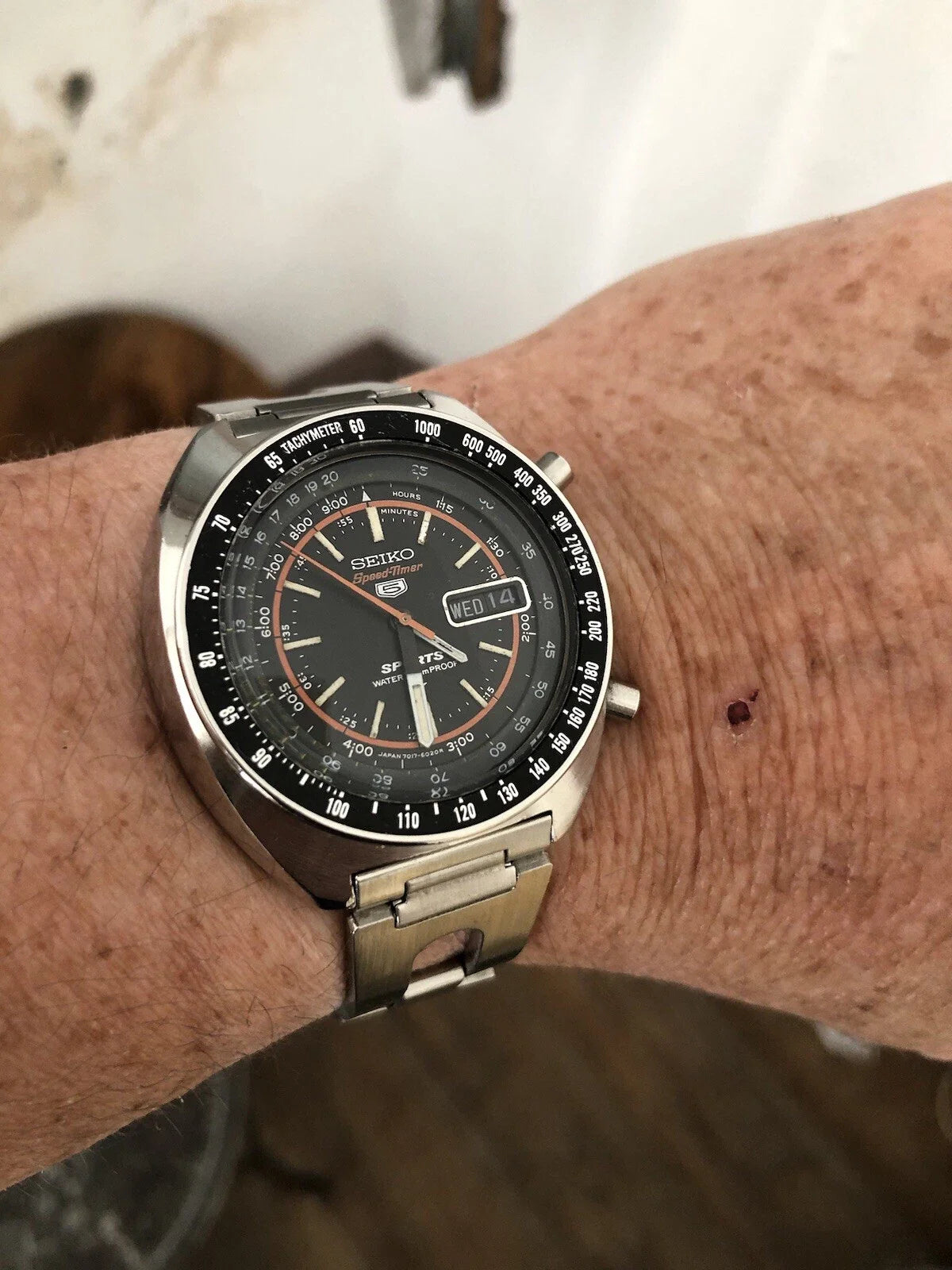 Montre Seiko Speedtimer 5 Sport Chronographe Extraordinaire. Quasiment Neuf.