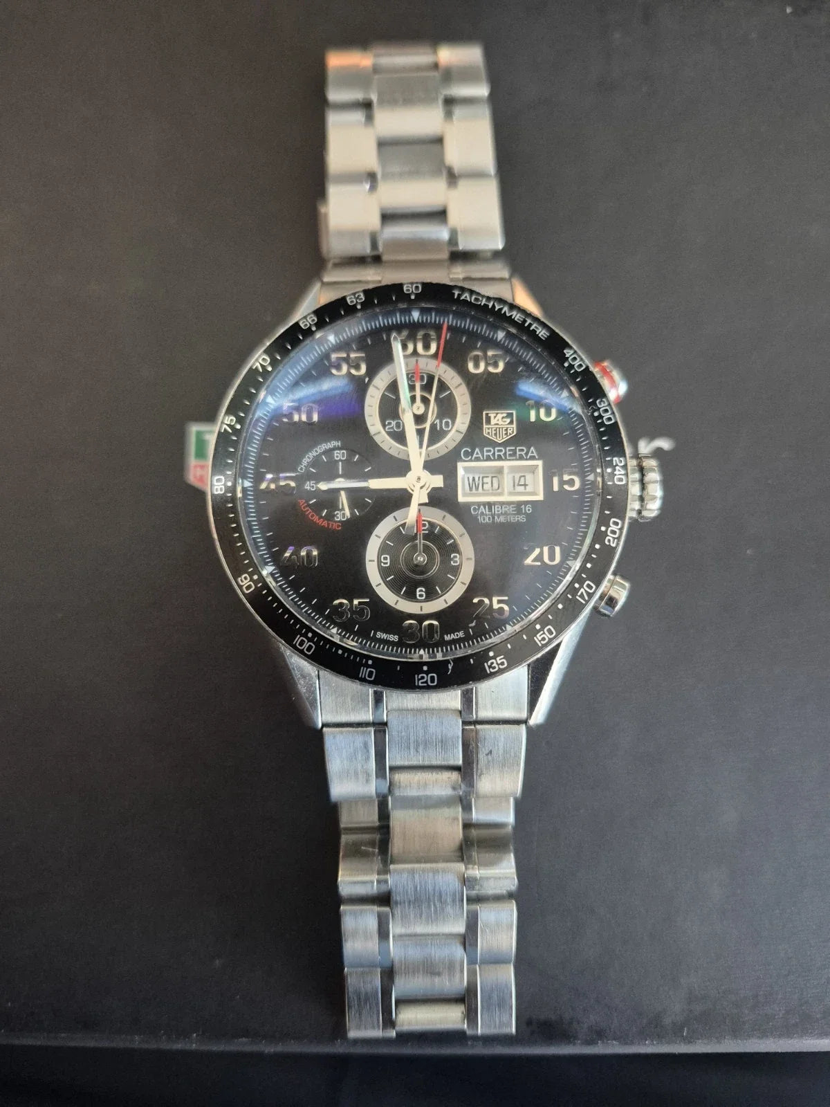Tag Heuer Carrera Calibre 16 jours date 43 mm automatique CV2A10 - BOÎTE PAPIERS 2012-