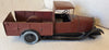 JOUET ANCIEN EN TÔLE ROUGE CAMIONNETTE CITROËN 1930