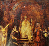 MONTICELLI Adolphe Tableau Ancien Scène Biblique Royale Princesse Peinture 19ème