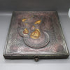 Icône ancienne de l'empire russe en argent massif et bois peint à la main, 28x24cm, circa 1880