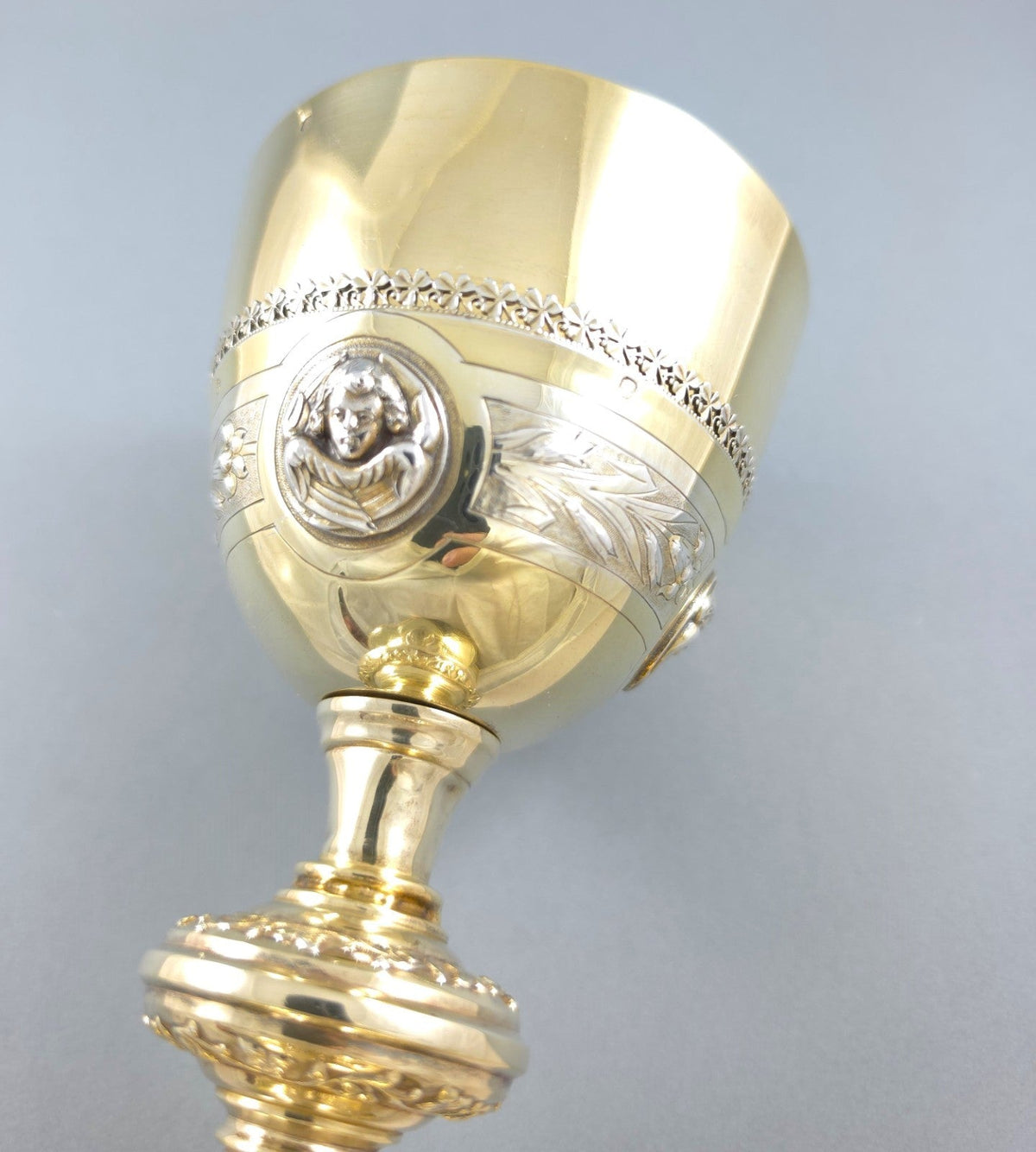 Calice en vermeil Argent massif-Demarquet Frères du 19ème siècle
