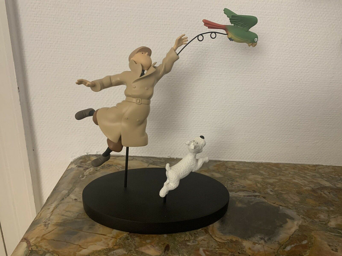 Tintin et Milou Perroquet. Leblon Delienne Moulinsart